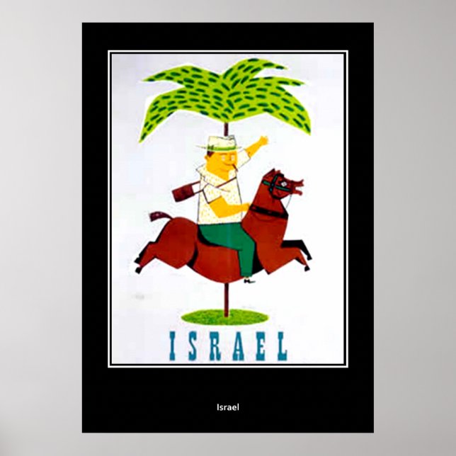 Affiche de voyage vintage Israël (Devant)
