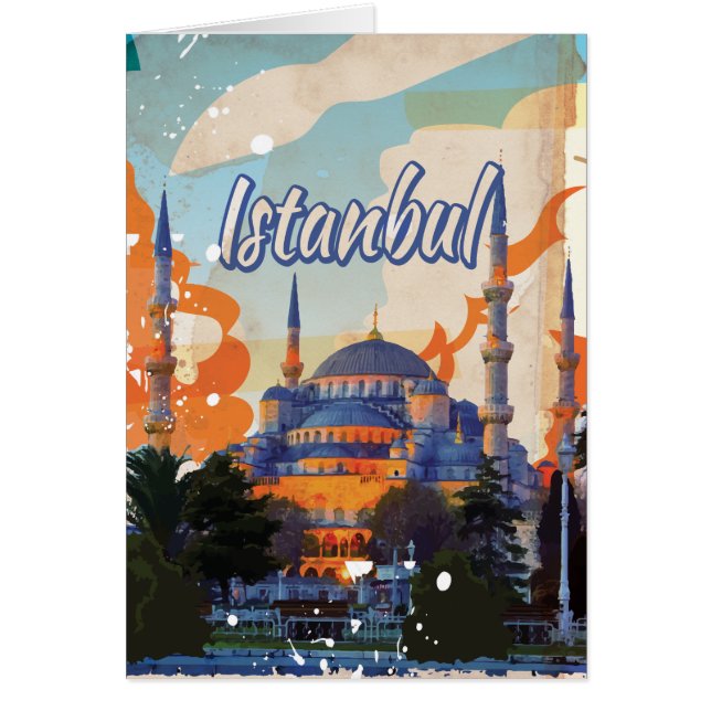 Affiche de voyage vintage Istanbul (Devant)