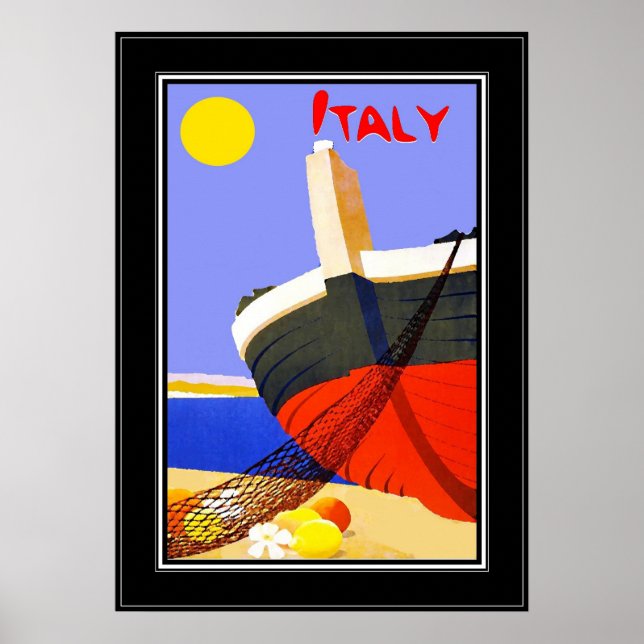 Affiche de voyage vintage Italie (Devant)