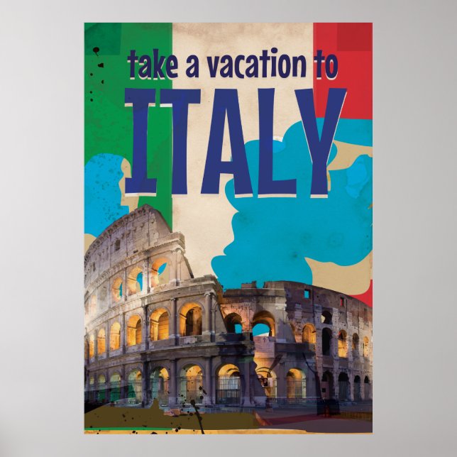 Affiche de voyage vintage Italie (Devant)