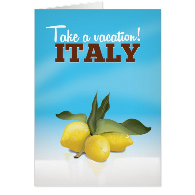 Affiche de voyage vintage Italie (Devant)