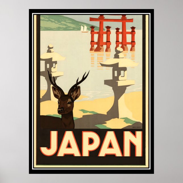 Affiche de voyage vintage Japon (Devant)