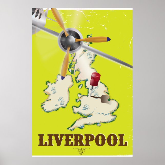 Affiche de voyage vintage Liverpool (Devant)
