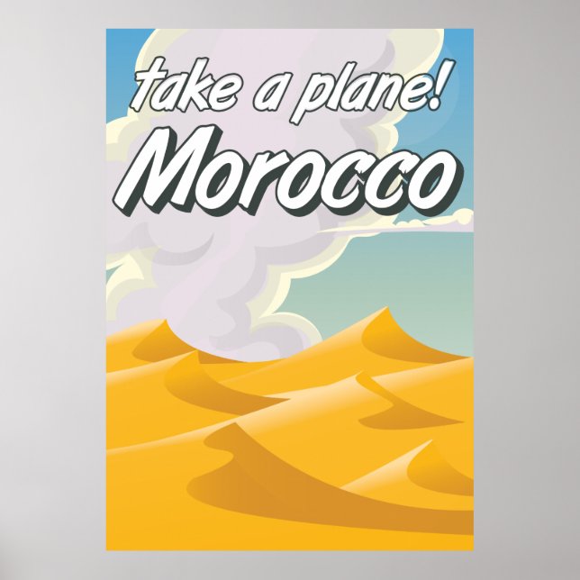 Affiche de voyage vintage Maroc (Devant)