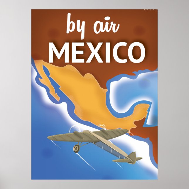 Affiche de voyage vintage Mexique (Devant)