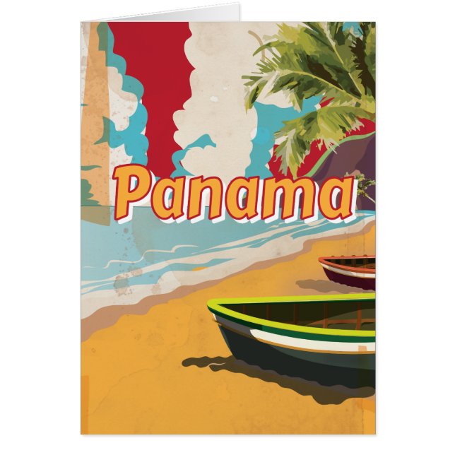 Affiche de voyage vintage Panama (Devant)