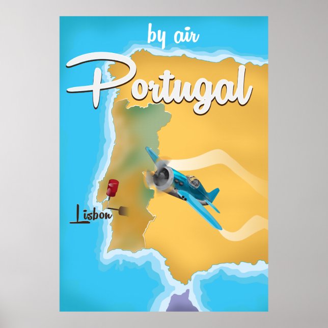 Affiche de voyage vintage Portugal (Devant)