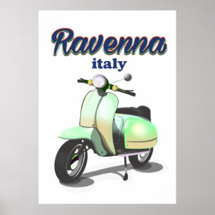 Affiche de voyage vintage Ravenne Italie