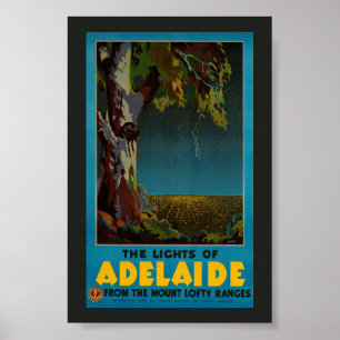 Affiche de voyage vintage restaurée d'Australie Ad