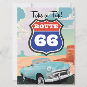 Affiche de voyage vintage Route 66