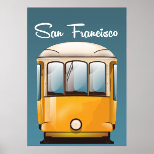 Affiche de voyage vintage San Francisco