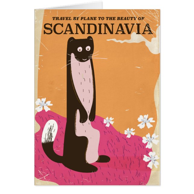 Affiche de voyage vintage Scandinave (Devant)