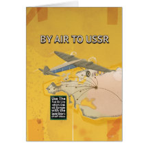 Affiche de voyage vintage soviétique URSS.