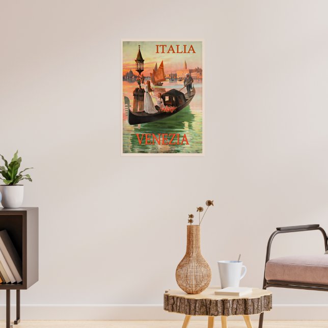 Affiche de voyage vintage Venise, Italie (Salon 3)
