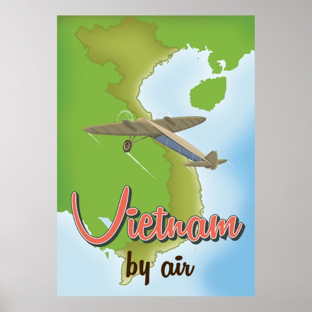 affiche de voyage vintage Vietnam (Devant)
