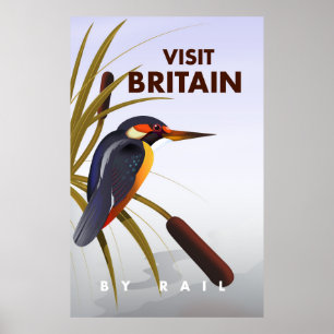 Affiche de voyage vintage Visit Britain.