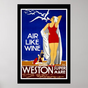 Affiche de voyage Vintage Weston Train New York