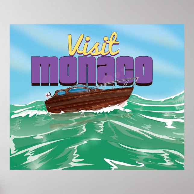 Affiche de voyage Visitez Monaco (Devant)