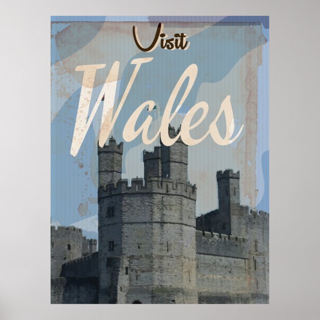 Affiche de voyage Wales Vintage (Devant)