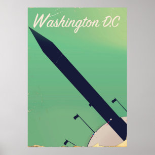 Affiche de voyage Washington D.C. Vintage