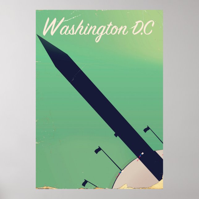 Affiche de voyage Washington D.C. Vintage (Devant)