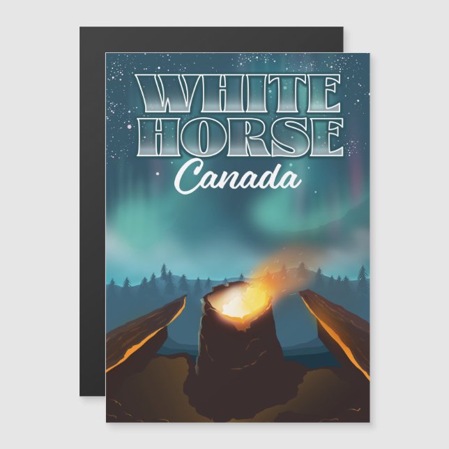 Affiche de voyage White Horse Canada (Devant / Derrière)