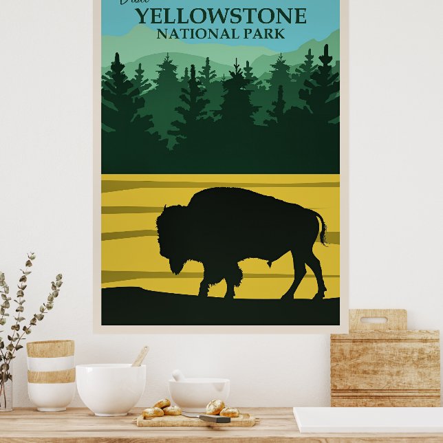 Affiche de voyage Yellowstone (Cuisine)