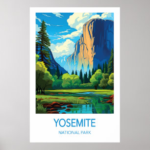Affiche de voyage Yosemite Art du parc national