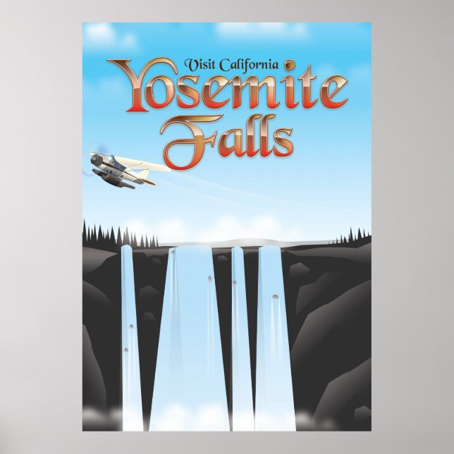 Affiche de voyage Yosemite Falls Californie (Devant)
