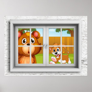 Affiche de vue de fenêtre