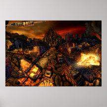 Affiche de vue de rue FireDome