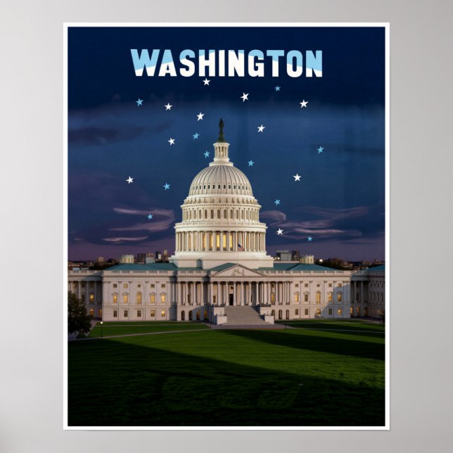 Affiche de Washington DC (Devant)