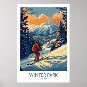 Affiche de Winter Park Colorado Ski Print 1