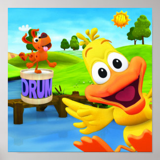Affiche de WordWorld Dancing Dog et Duck