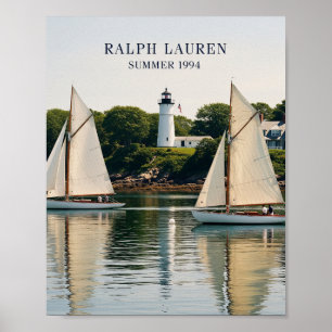 Affiche de yacht d'été Polo