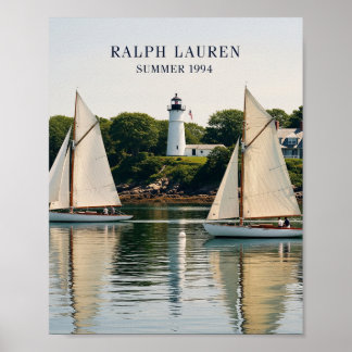 Affiche de yacht d'été Polo