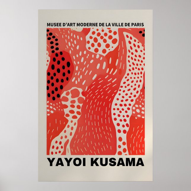 Affiche de Yayoi Kusama - Impression de Yayoi Kusa (Devant)