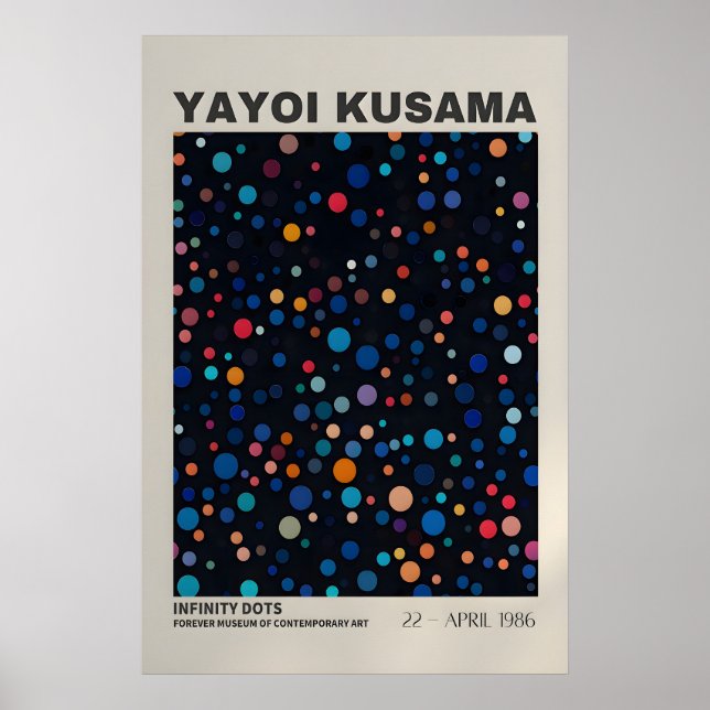 Affiche de Yayoi Kusama - Impression de Yayoi Kusa (Devant)