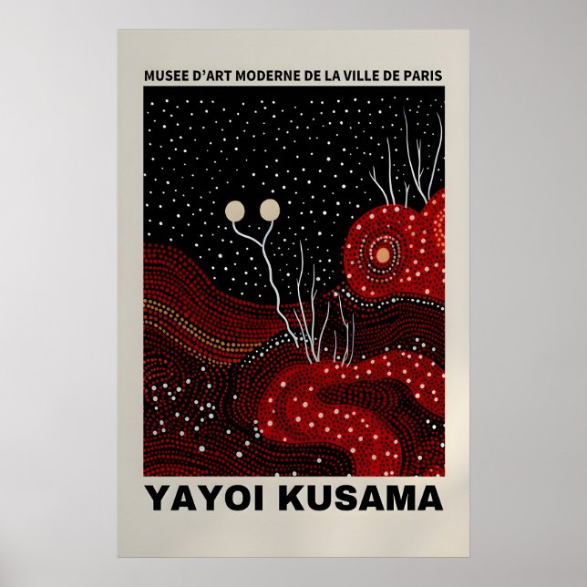 Affiche de Yayoi Kusama - Impression de Yayoi Kusa (Devant)