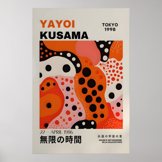 Affiche de Yayoi Kusama - Impression de Yayoi Kusa (Devant)