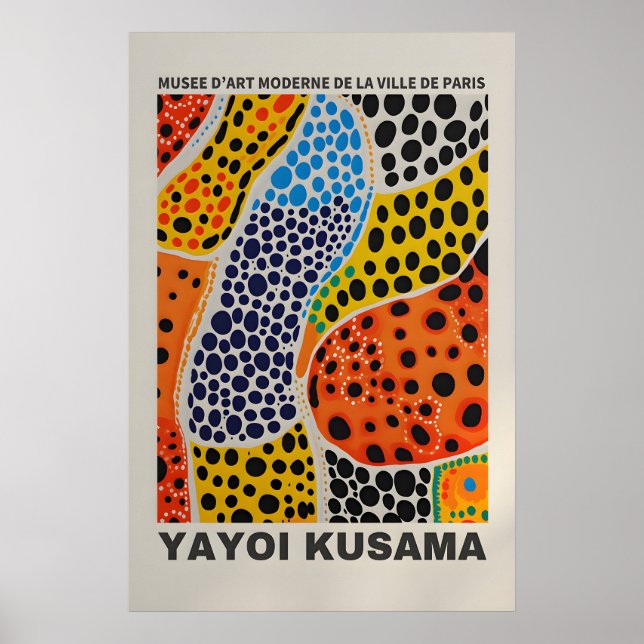 Affiche de Yayoi Kusama - Impression de Yayoi Kusa (Devant)