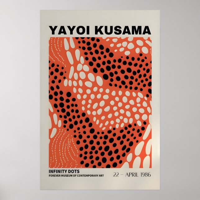 Affiche de Yayoi Kusama - Impression de Yayoi Kusa (Devant)