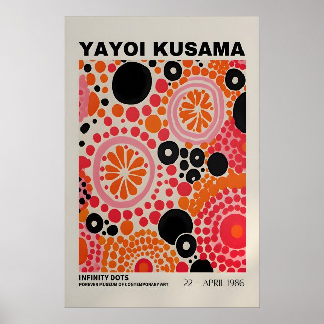 Affiche de Yayoi Kusama - Impression de Yayoi Kusa (Devant)