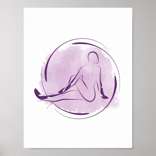 Affiche de yoga (Devant)