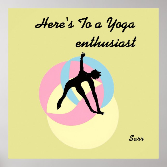 Affiche de yoga inspirante et mindful (Devant)