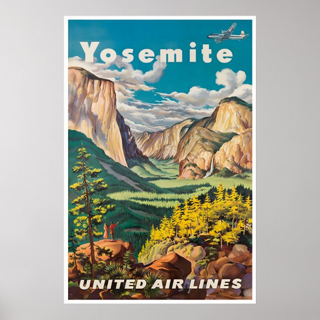 Affiche de Yosemite Art des parcs nationaux Voyage (Devant)
