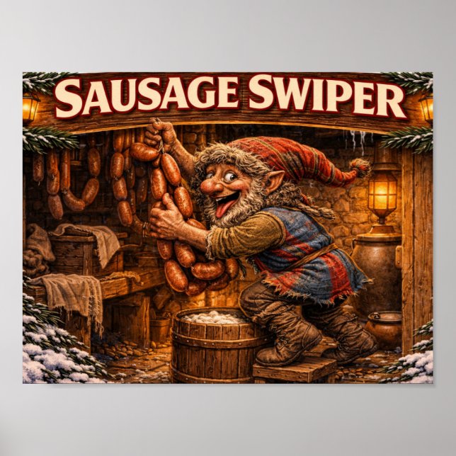affiche de Yule Lad voleur de saucisses (Devant)