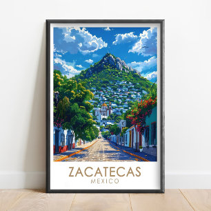 Affiche de Zacatecas - Impression de la colline de