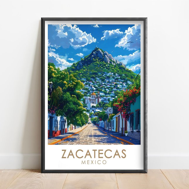 Affiche de Zacatecas - Impression de la colline de (Créateur téléchargé)