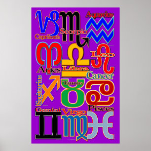Affiche de zodiaque